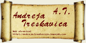 Andreja Treskavica vizit kartica